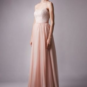 Mori Lee Blush Bridesmaid Dress